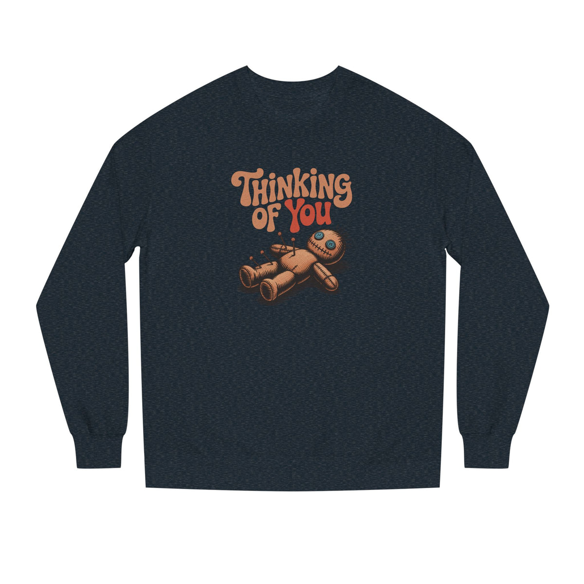 The Voodoo That You Do, So Well — Retro Voodoo Doll Sweatshirt (Dark)
