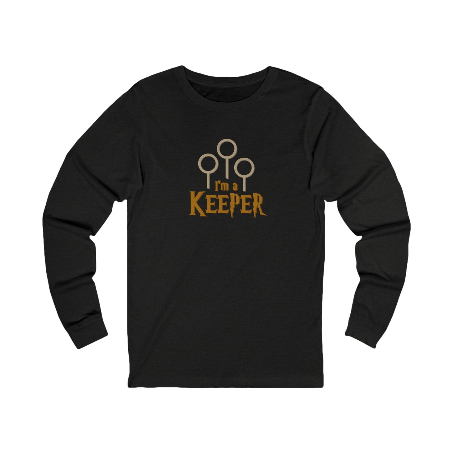 I’m a Keeper — Harry Potter Quidditch Retro Long Sleeve (Dark)