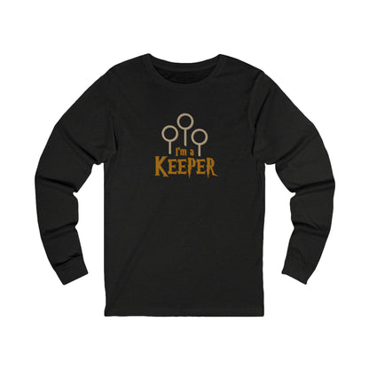 I’m a Keeper — Harry Potter Quidditch Retro Long Sleeve (Dark)