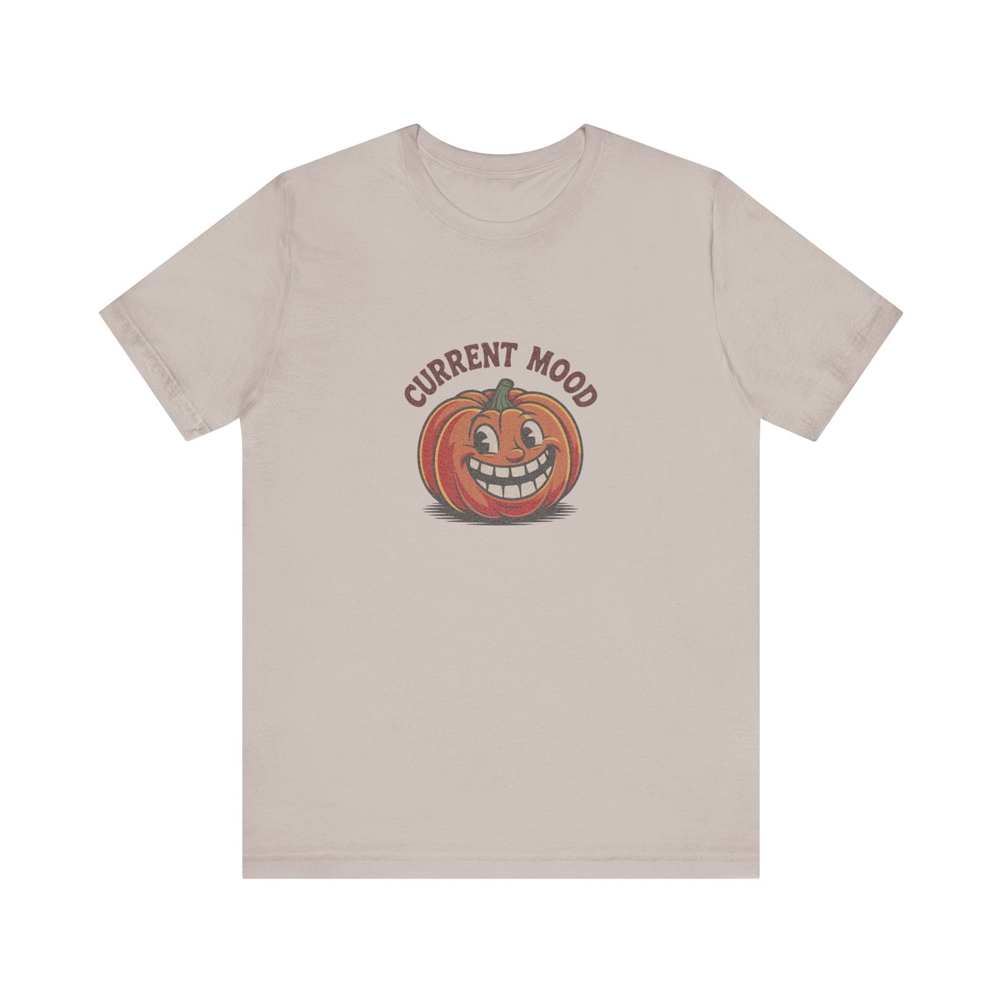Current Mood (Toothy Jack) — Retro Halloween Tee (Light)