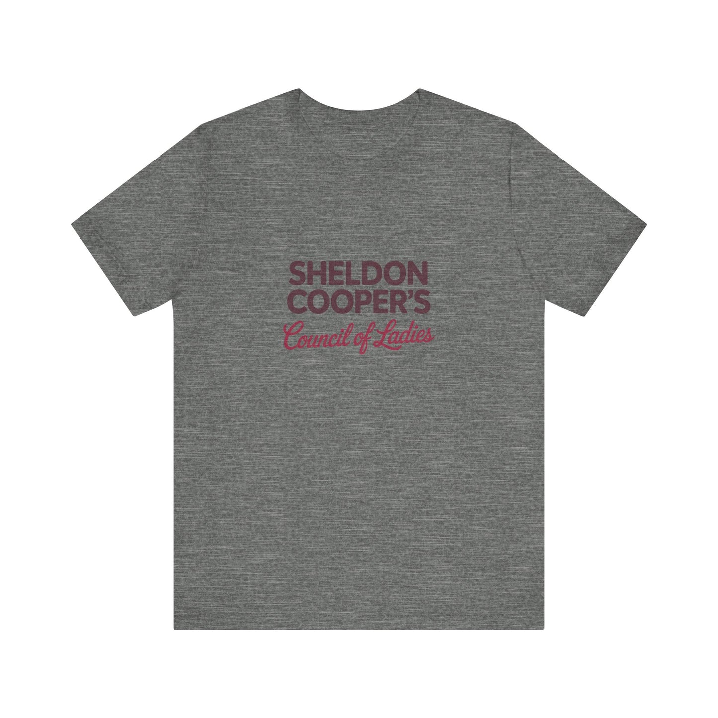 Sheldon Cooper’s Council of Ladies — TBBT Retro Tee (Light)