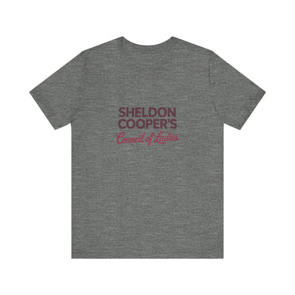 Sheldon Cooper’s Council of Ladies — TBBT Retro Tee (Light)