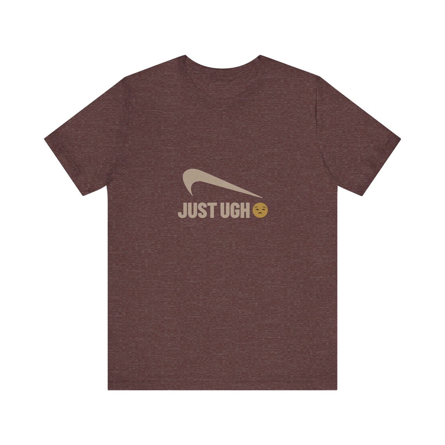 Just Ugh 😒 Athletic Parody — Retro Workout Tee (Dark)