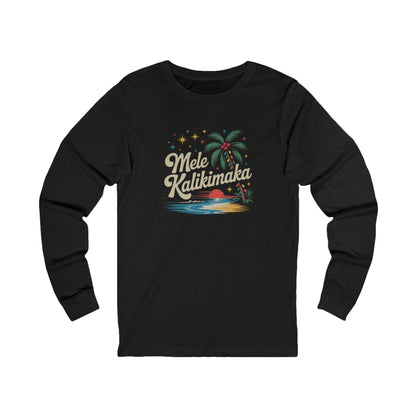 Mele Kalikimaka — Retro Hawaiian Christmas Long Sleeve (Dark)