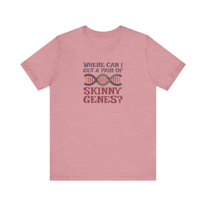 Pair of Skinny Genes (Colorful) — Retro Graphic Tee (Light)