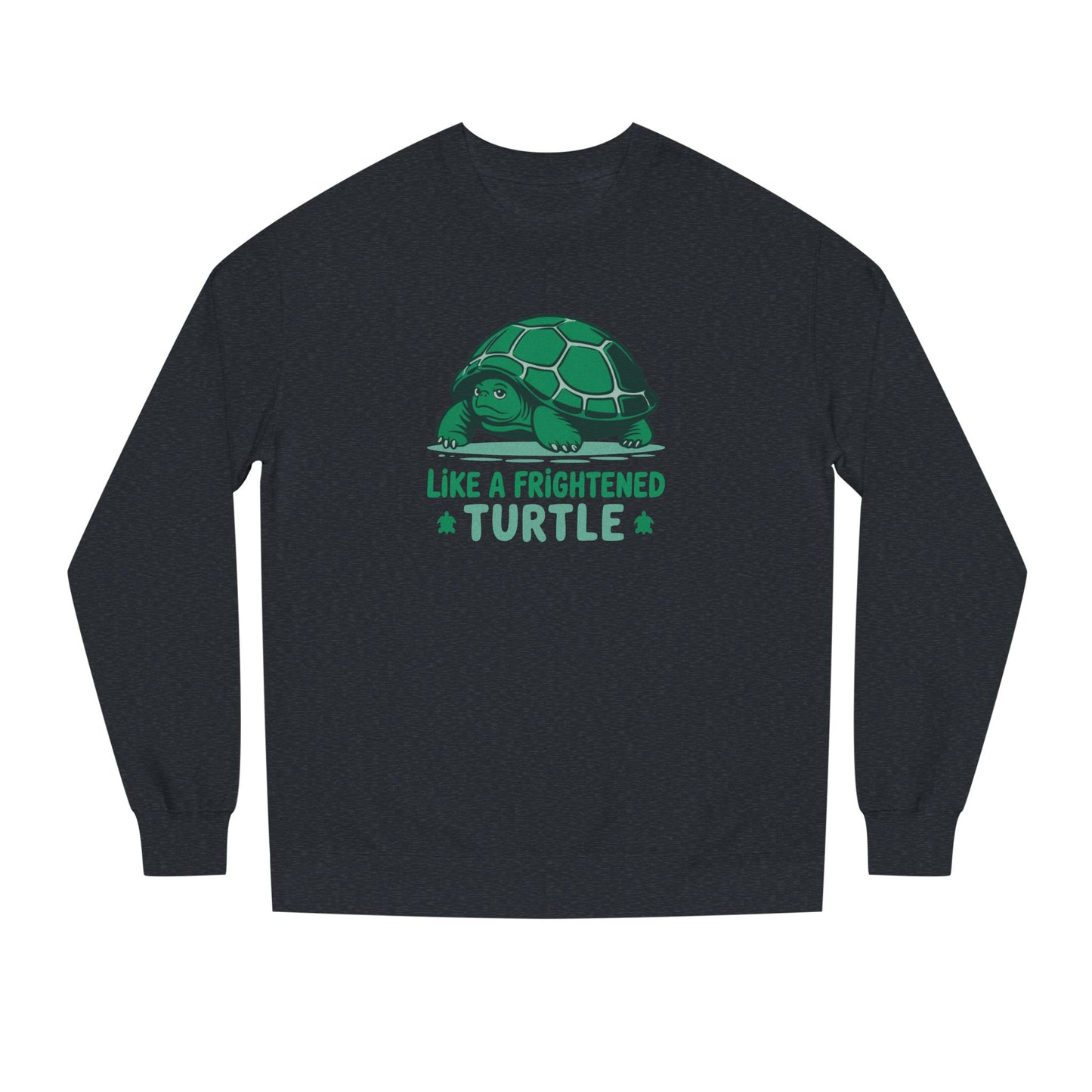 Like a Frightened Turtle — George Costanza Shrinkage Retro Sweatshirt (Dark)
