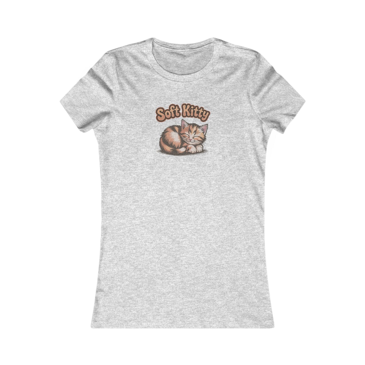 Soft Kitty Sick-Day Lullaby — Big Bang Theory Retro Women's Tee (Light)