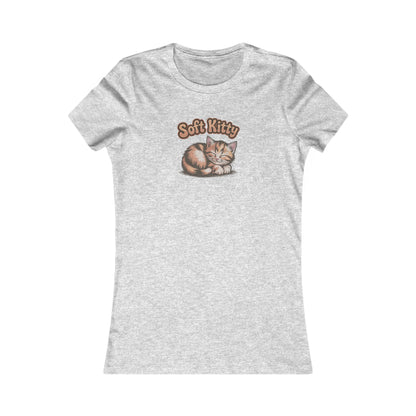 Soft Kitty Sick-Day Lullaby — Big Bang Theory Retro Women's Tee (Light)