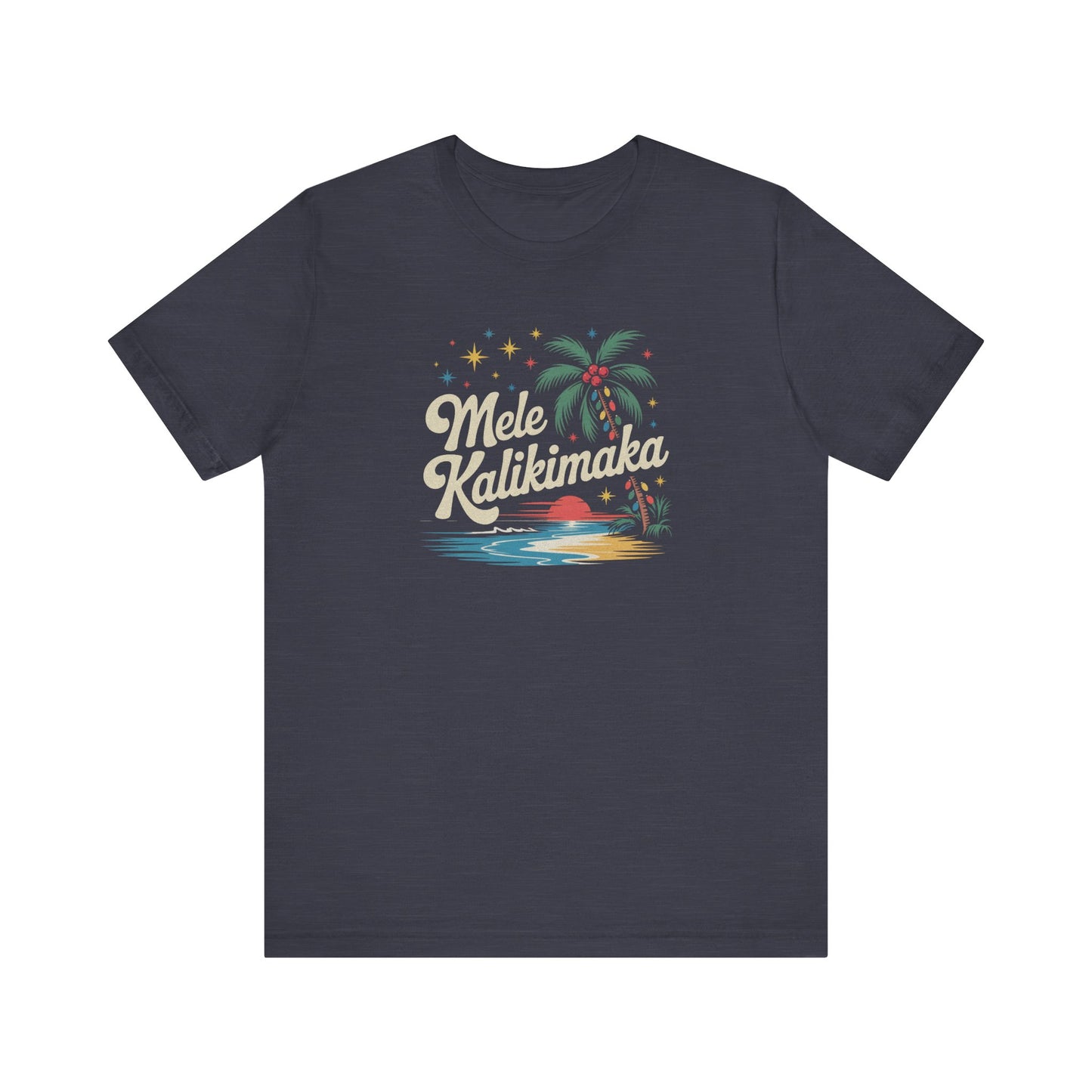 Mele Kalikimaka — Retro Hawaiian Christmas Tee (Dark)
