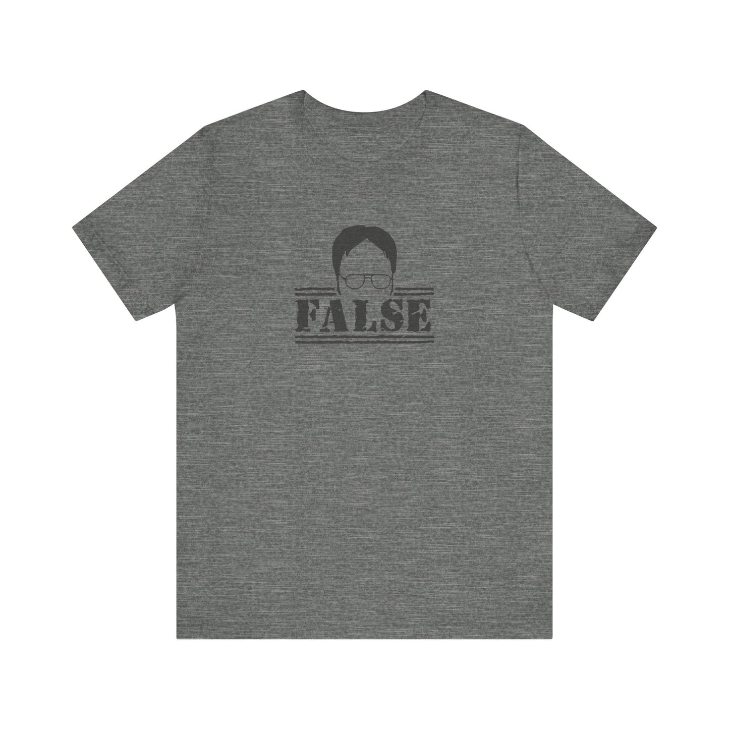 Dwight Schrute FALSE —  The Office-Inspired Retro Tee (Light)