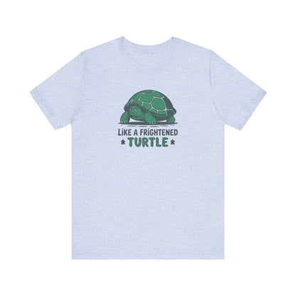 Like a Frightened Turtle — George Costanza Shrinkage Retro Tee (Light)