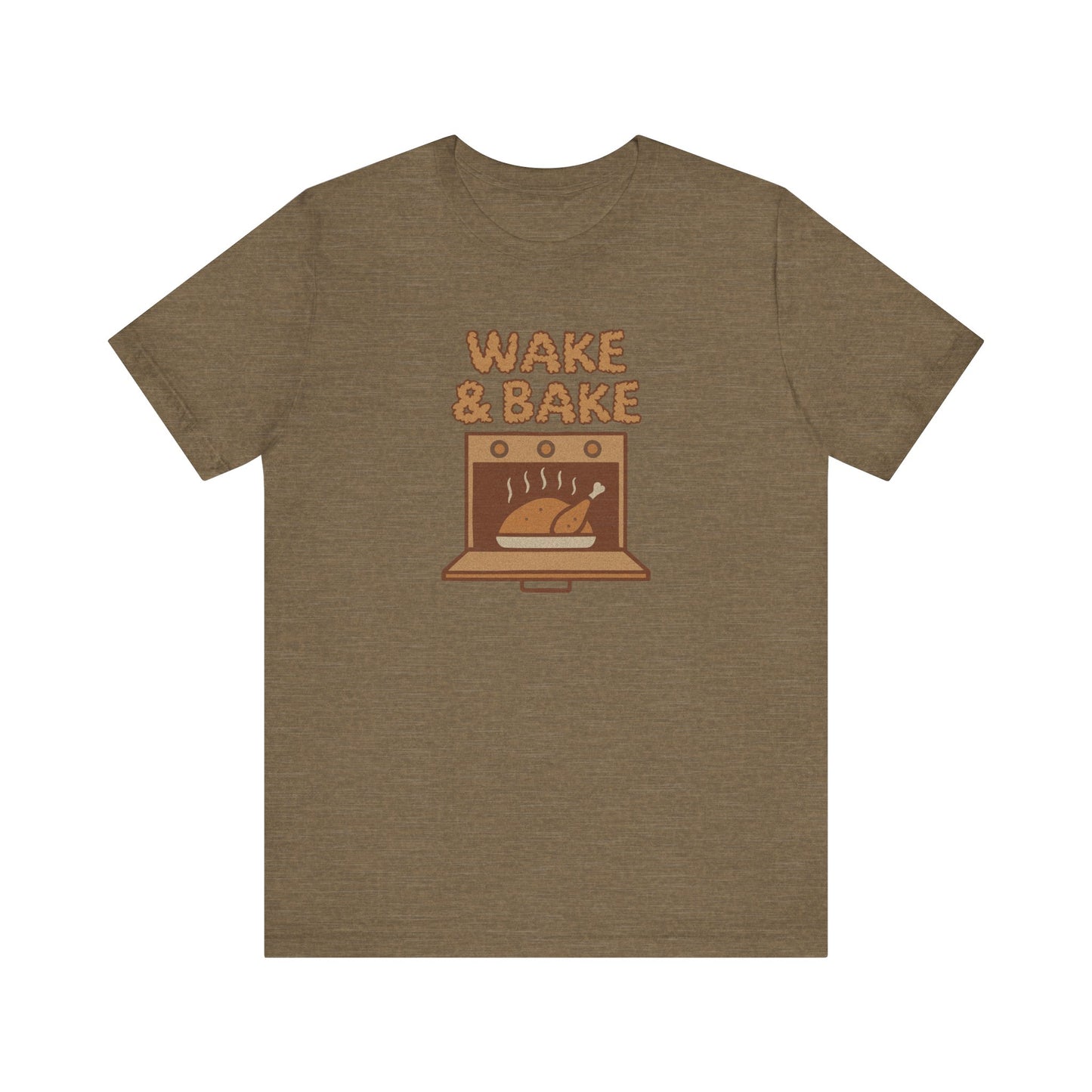 Wake & Bake — Retro Thanksgiving Turkey Tee (Light)