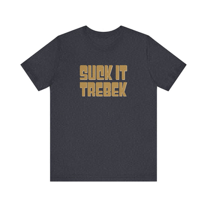 Suck It Trebek — SNL Celebrity Jeopardy Sketch Retro Tee (Dark)