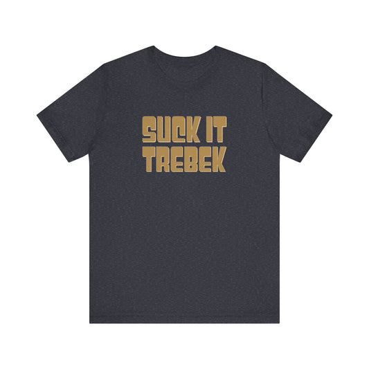 Suck It Trebek — SNL Celebrity Jeopardy Sketch Retro Tee (Dark)