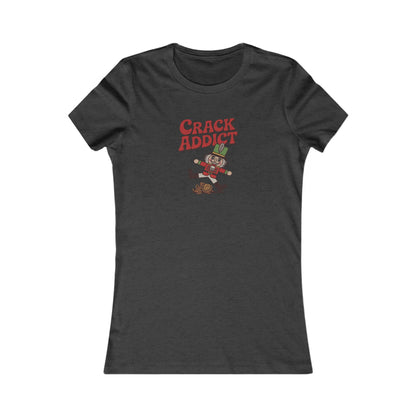 Crack Addict Nutcracker (Unhinged Remix) — Retro Women's Tee (Dark)