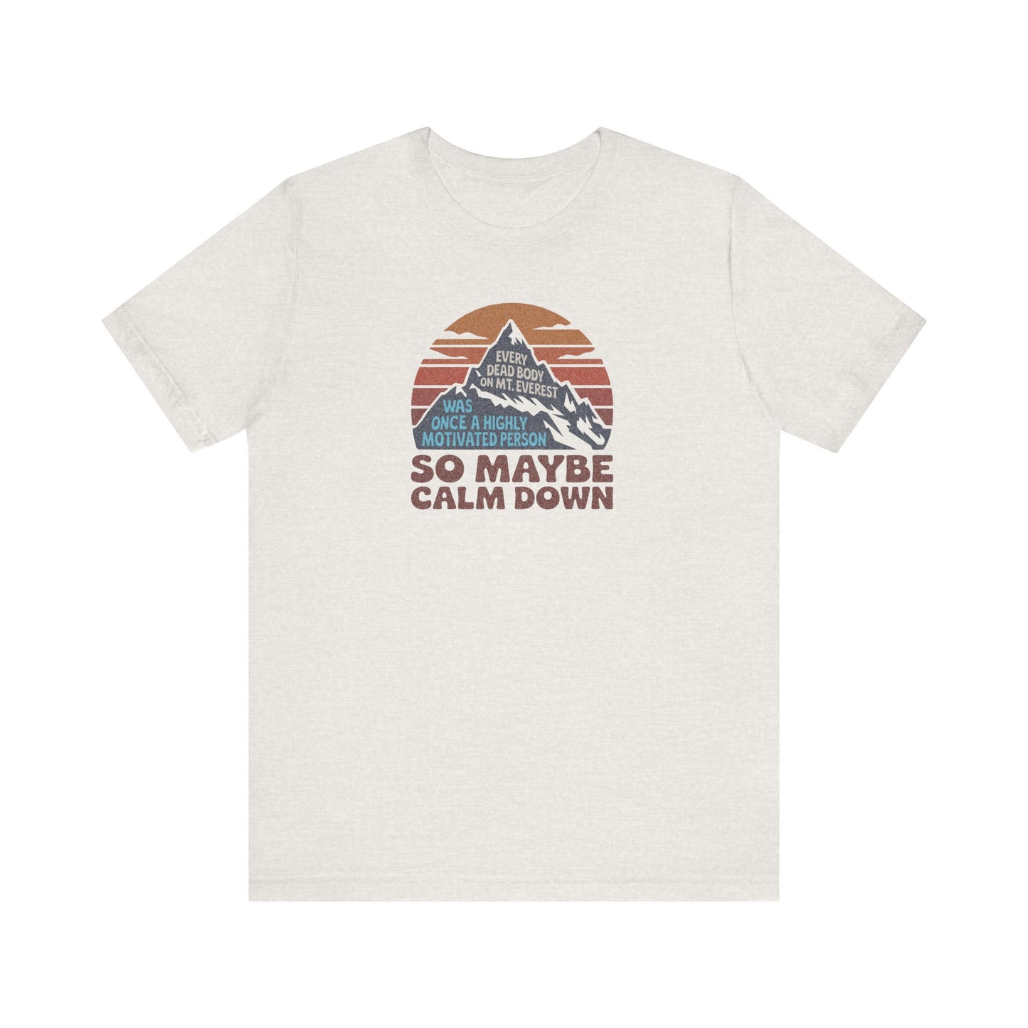 Everything in Moderation (Especially Fitness) – Mount Everest Retro Tee (Light)