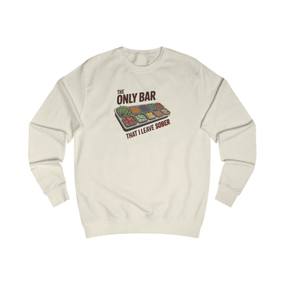 The Only Bar That I Leave Sober – Salad Bar Retro Sweatshirt (Light)