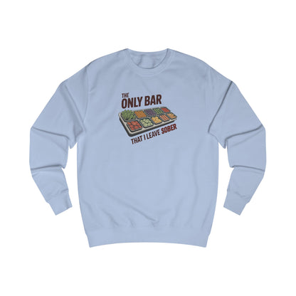 The Only Bar That I Leave Sober – Salad Bar Retro Sweatshirt (Light)