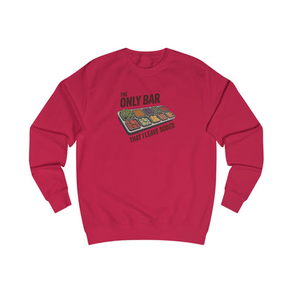 The Only Bar That I Leave Sober – Salad Bar Retro Sweatshirt (Light)