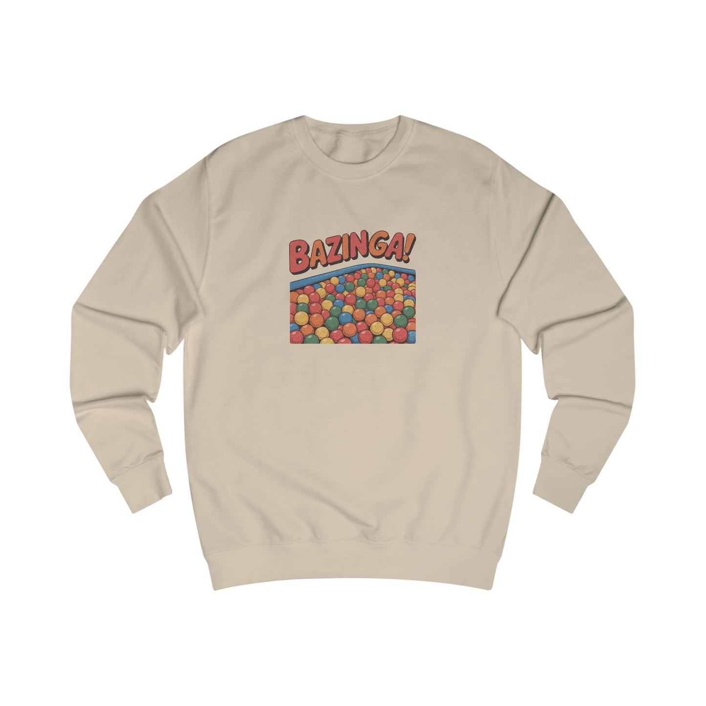 Bazinga! Ball Pit — Big Bang Theory Retro Sweatshirt (Light)