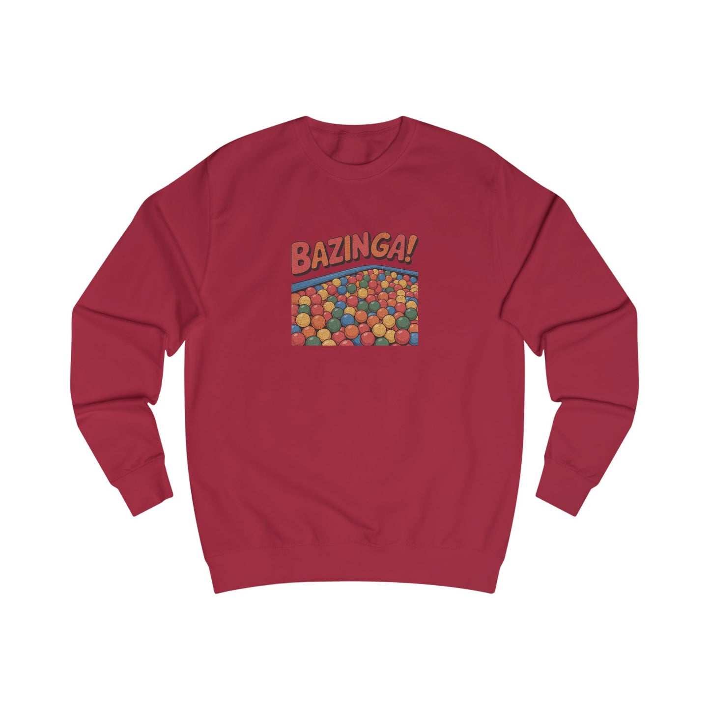 Bazinga! Ball Pit — Big Bang Theory Retro Sweatshirt (Light)