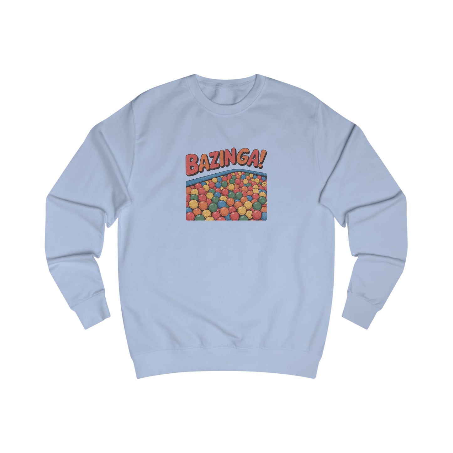 Bazinga! Ball Pit — Big Bang Theory Retro Sweatshirt (Light)