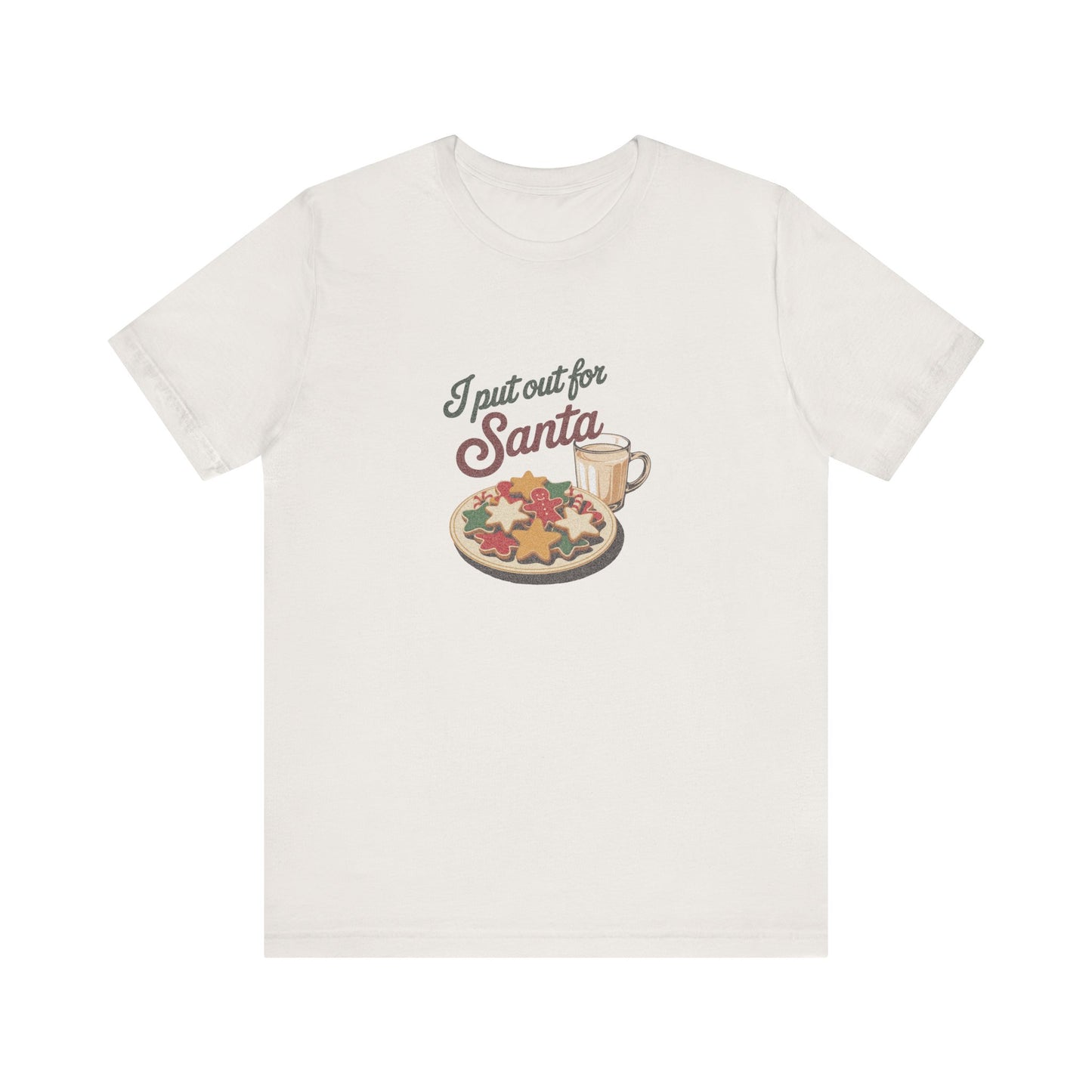 I Put Out for Santa — Retro Christmas Cookies Tee (Light)