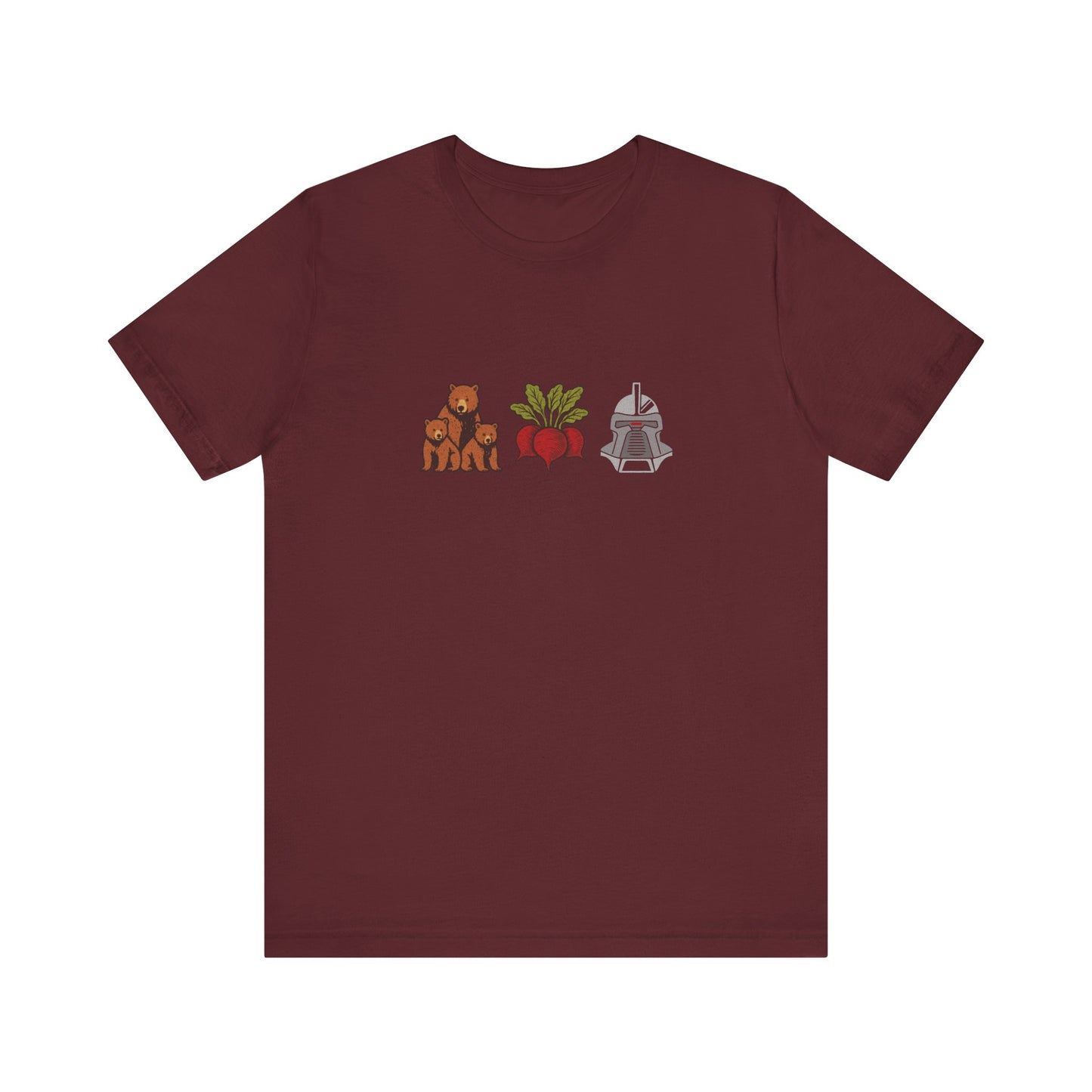 Bears, Beets, Battlestar (Icons) — Retro Tee (Dark)