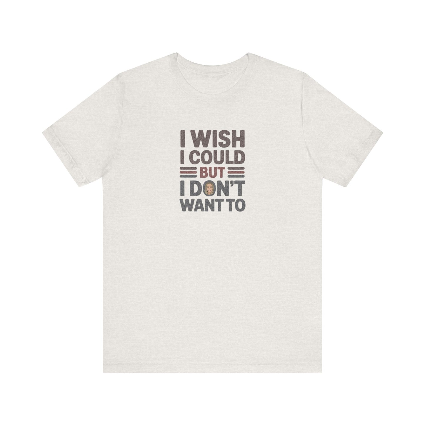 I Wish I Could, But I Don't Want To — Phoebe Buffay Retro Tee (Light)