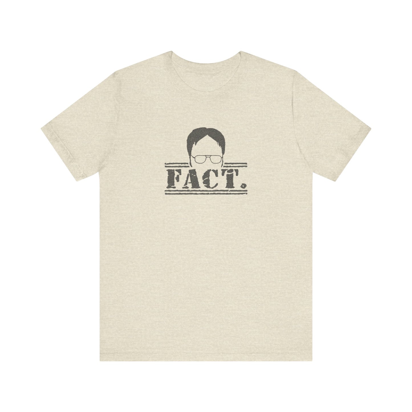 Dwight Schrute FACT. — The Office-Inspired Retro Tee (Light)