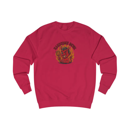 Handsome Devil — Fiery Retro Halloween Sweatshirt (Light)