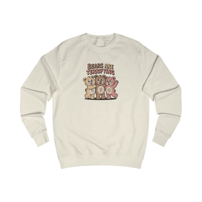 Bears Are Terrifying (Cute Remix) — Retro Sweatshirt (Light)