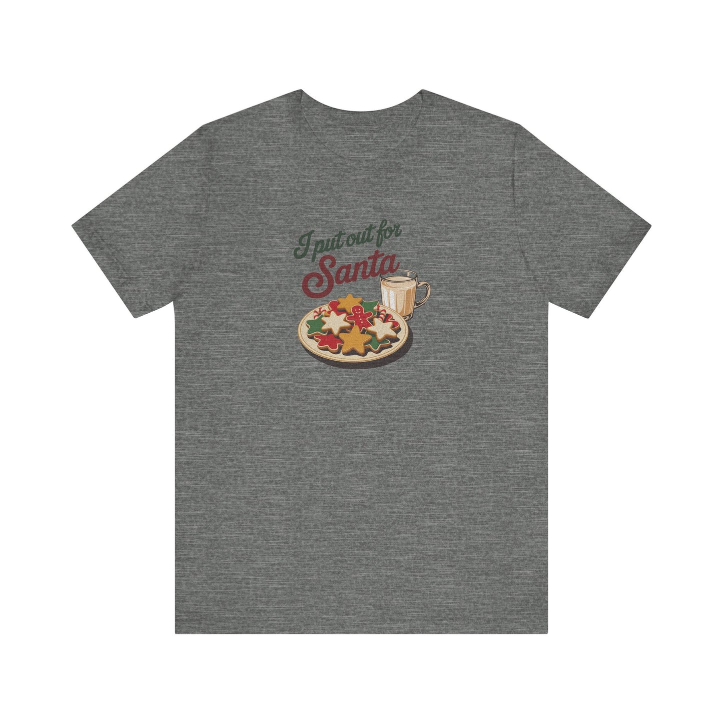 I Put Out for Santa — Retro Christmas Cookies Tee (Light)