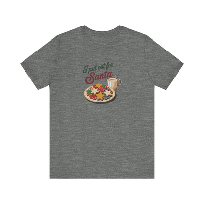 I Put Out for Santa — Retro Christmas Cookies Tee (Light)