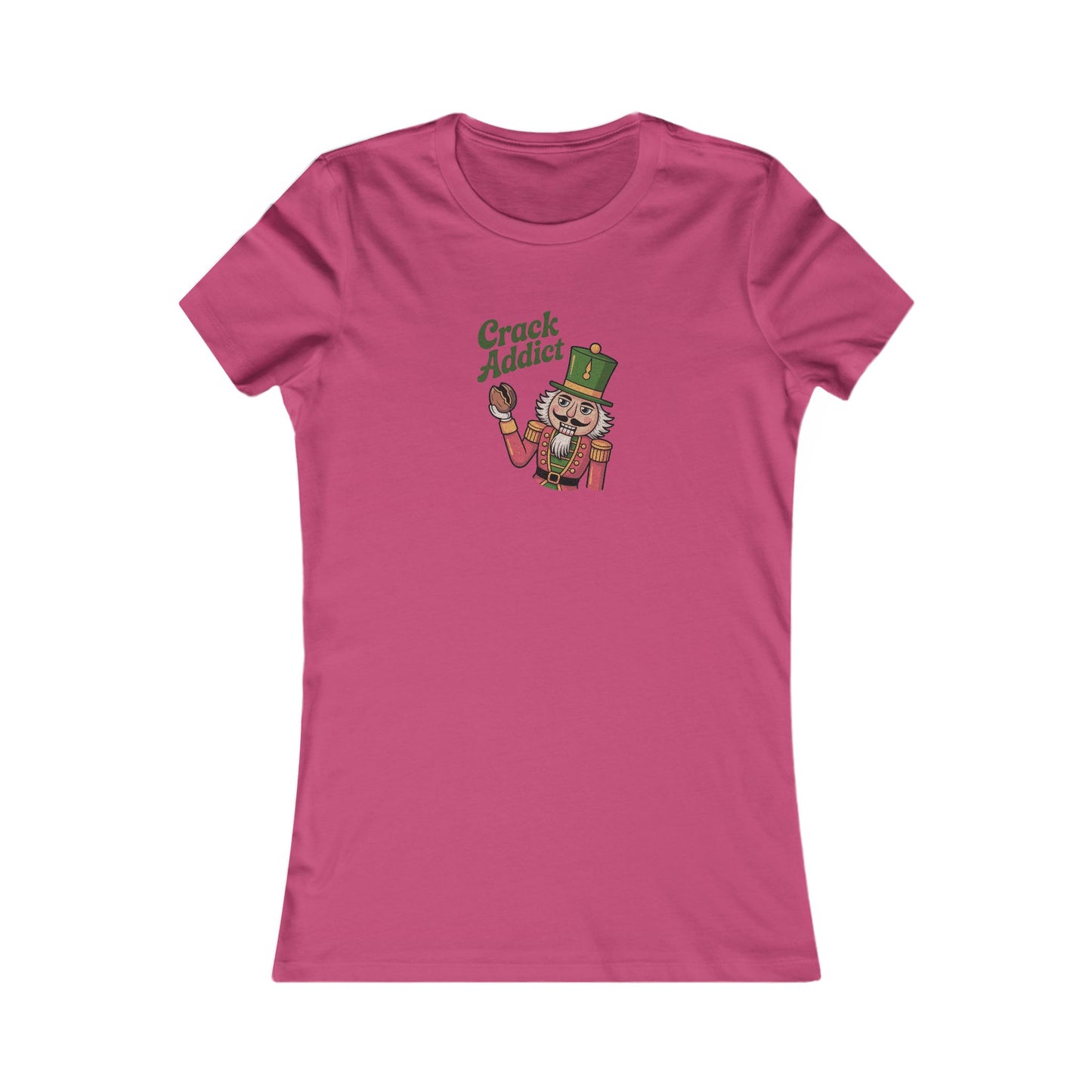 Crack Addict Nutcracker — Vintage Christmas Women's Tee (Light)