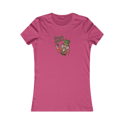 Crack Addict Nutcracker — Vintage Christmas Women's Tee (Light)