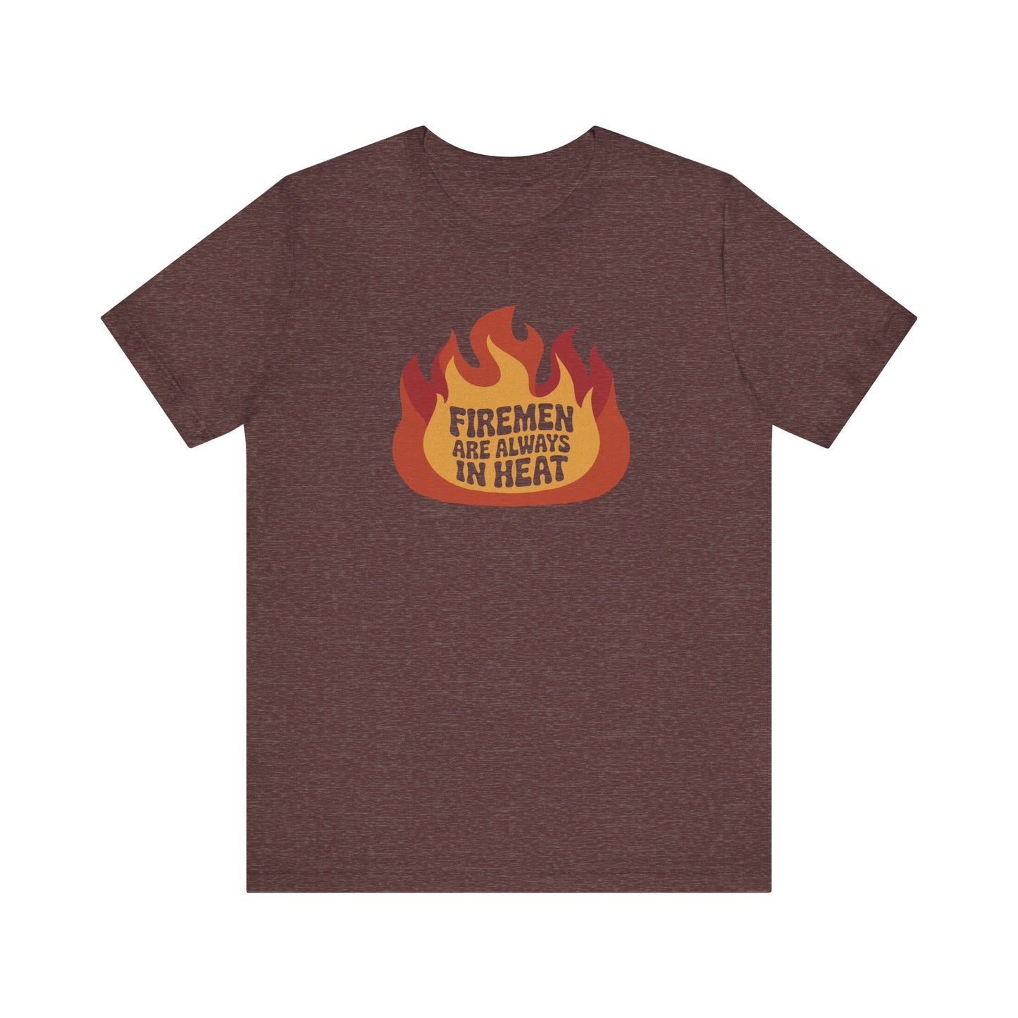Firemen Are Always in Heat — Flirtatious Retro Tee (Dark)