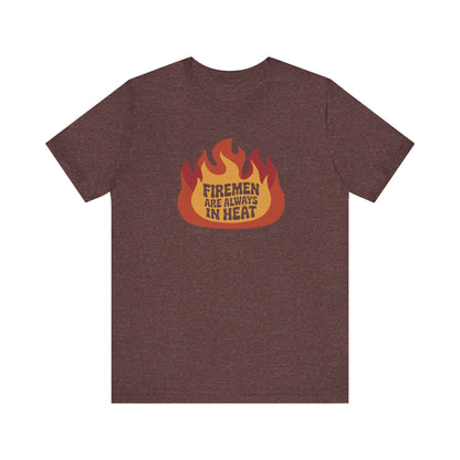 Firemen Are Always in Heat — Flirtatious Retro Tee (Dark)