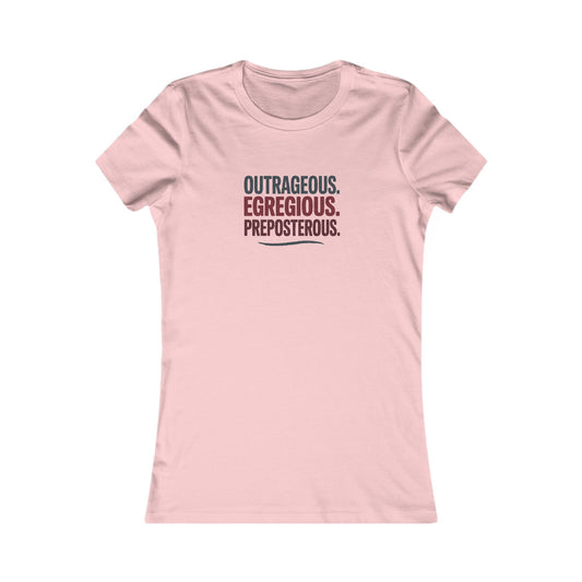 Outrageous Egregious Preposterous — Seinfeld Retro Women's Tee (Light)