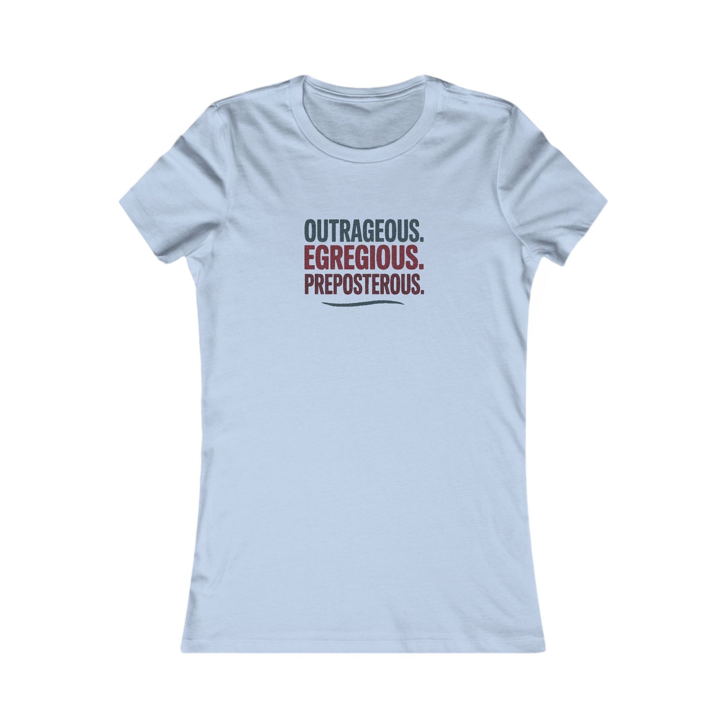 Outrageous Egregious Preposterous — Seinfeld Retro Women's Tee (Light)