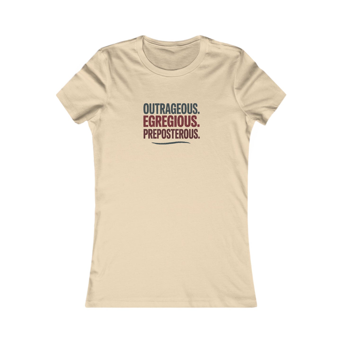 Outrageous Egregious Preposterous — Seinfeld Retro Women's Tee (Light)