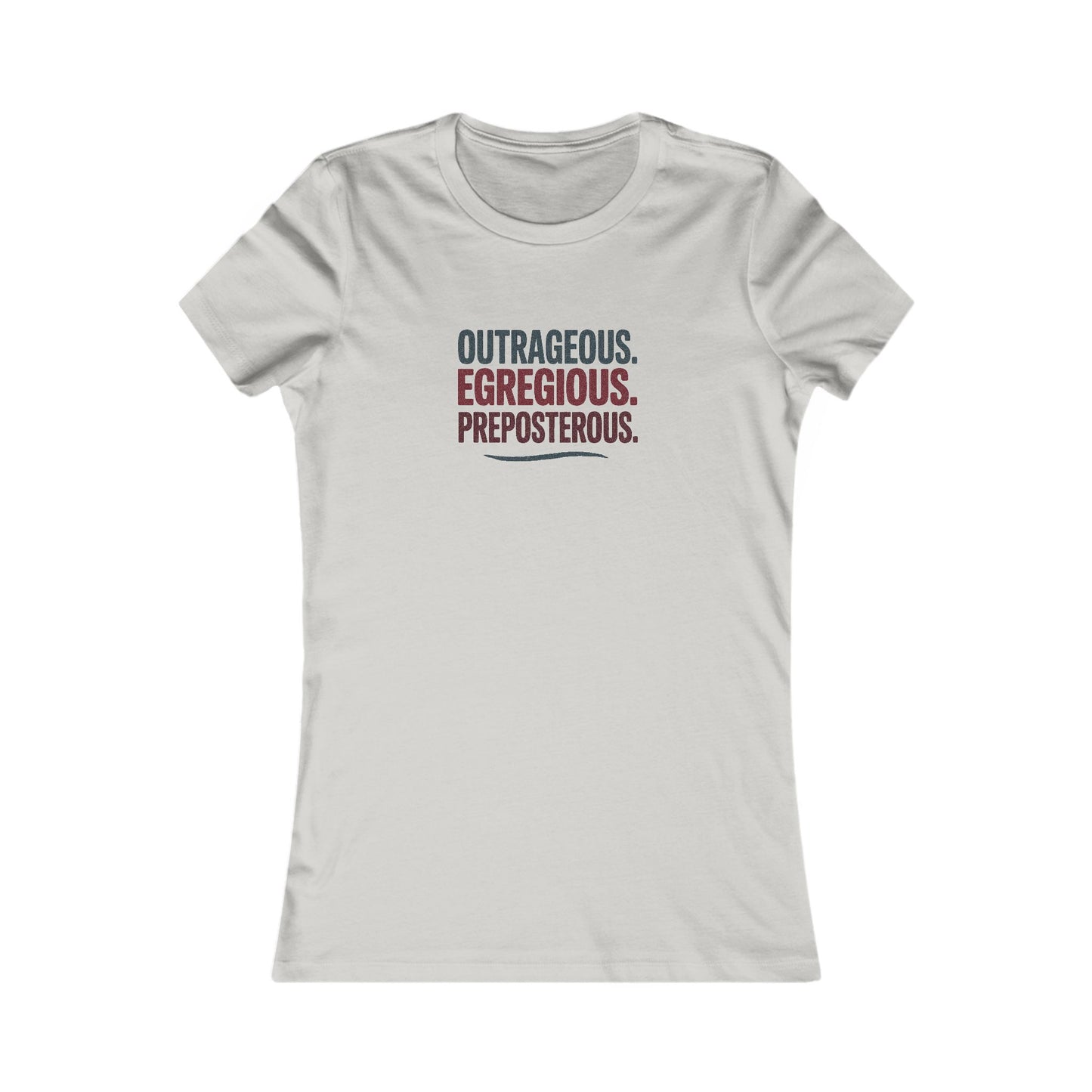Outrageous Egregious Preposterous — Seinfeld Retro Women's Tee (Light)