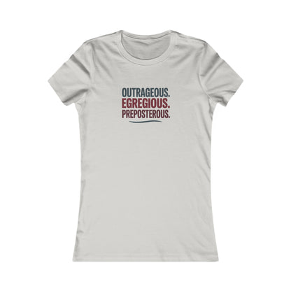 Outrageous Egregious Preposterous — Seinfeld Retro Women's Tee (Light)