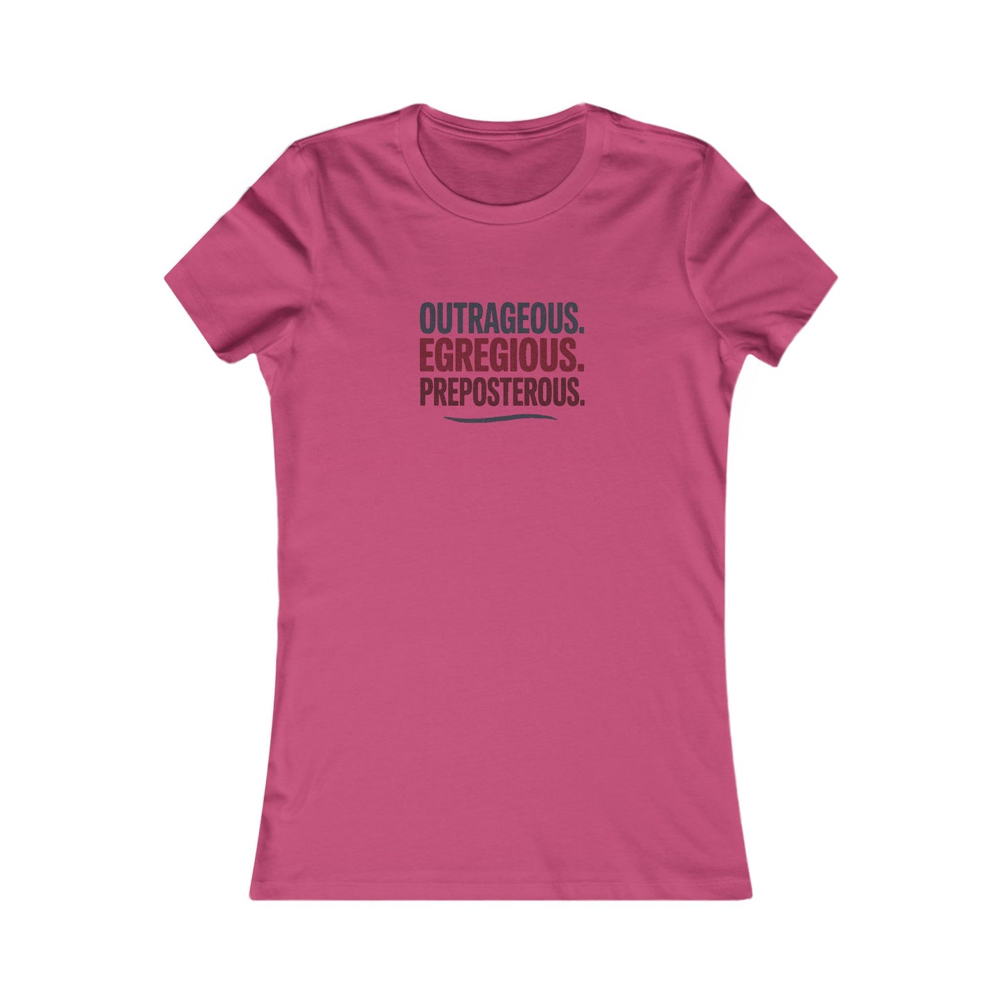 Outrageous Egregious Preposterous — Seinfeld Retro Women's Tee (Light)