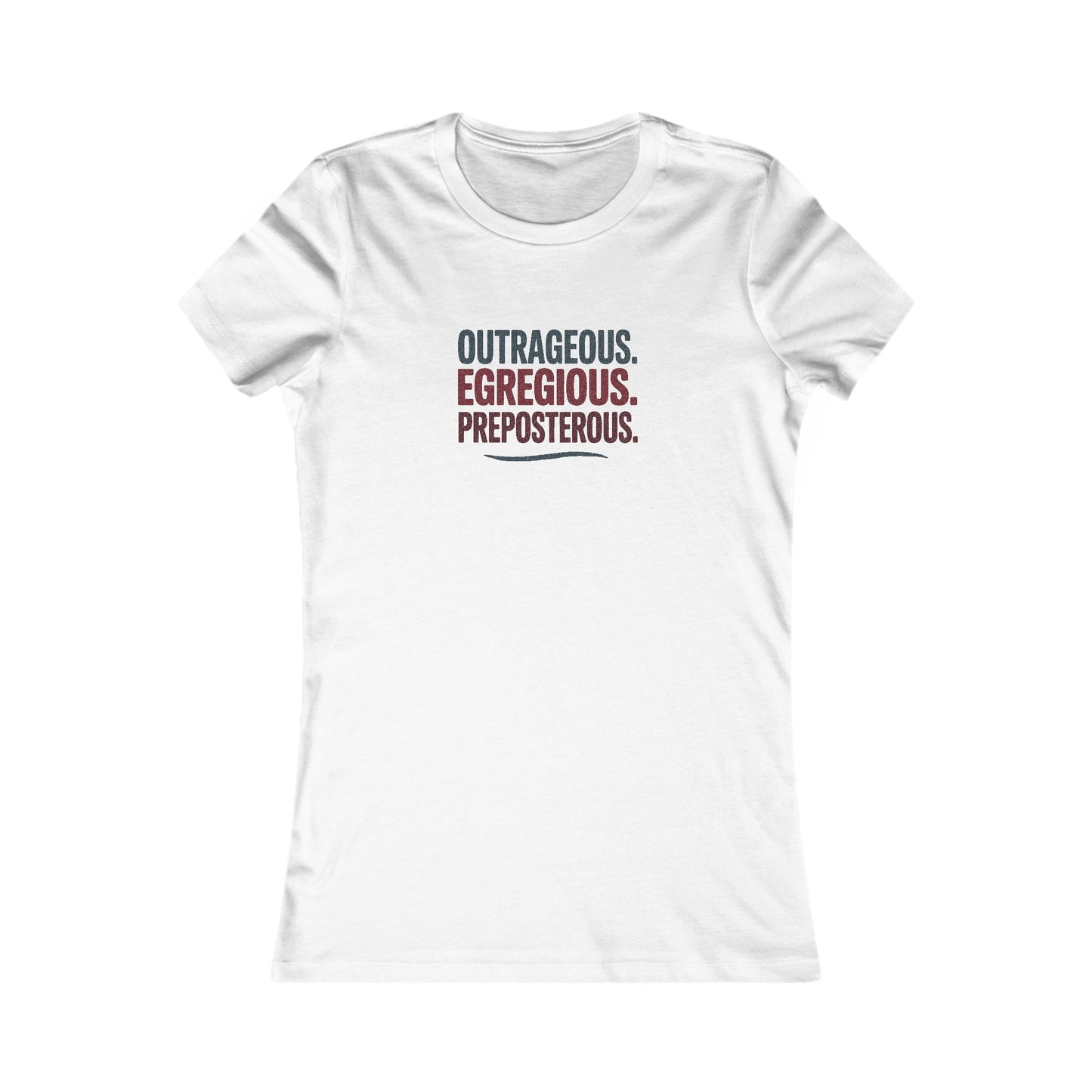Outrageous Egregious Preposterous — Seinfeld Retro Women's Tee (Light)