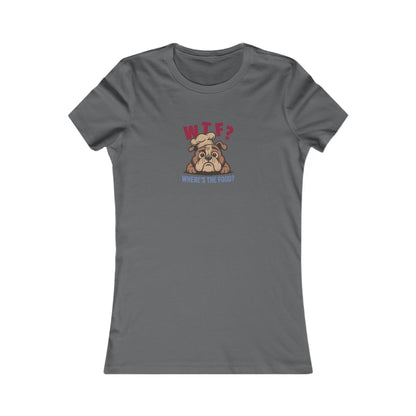 WTF? Where’s the Food? — Bulldog Chef Women's Tee (Dark)