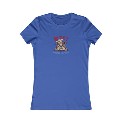 WTF? Where’s the Food? — Bulldog Chef Women's Tee (Dark)