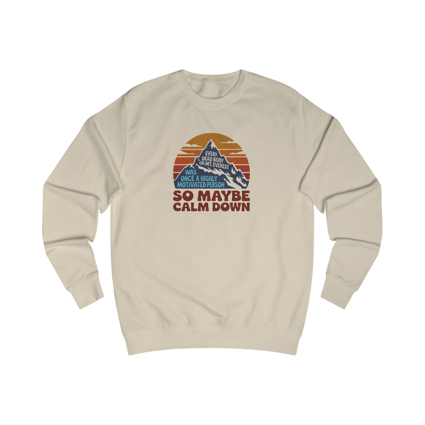 Everything in Moderation (Especially Fitness) – Mount Everest Retro Sweatshirt (Light)