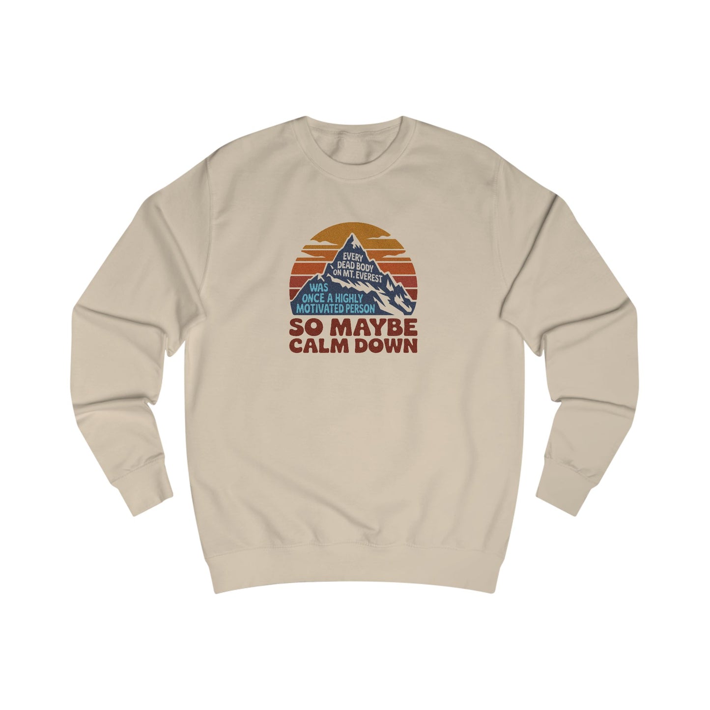 Everything in Moderation (Especially Fitness) – Mount Everest Retro Sweatshirt (Light)