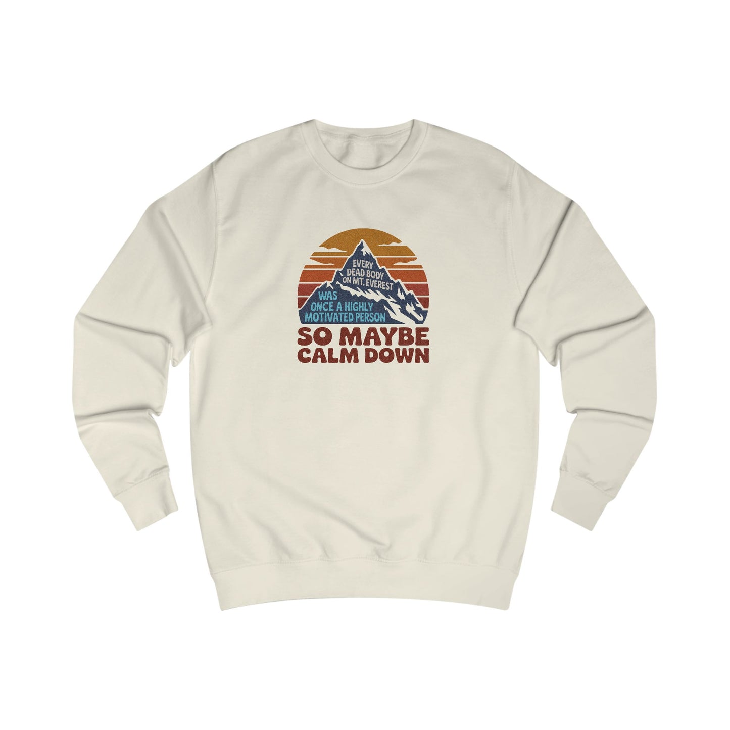 Everything in Moderation (Especially Fitness) – Mount Everest Retro Sweatshirt (Light)